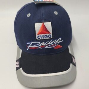 Vintage Jeff Burton Hat Adjustable (Fits Small) Blue NASCAR #99 Citgo Racing